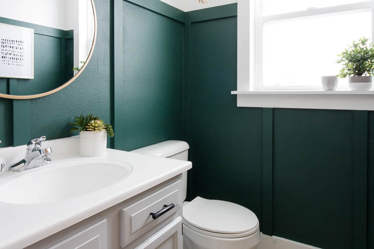 Green Coated Bathroom