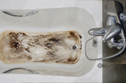 Water Backing Up in Tub