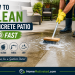 how to clean concrete patio