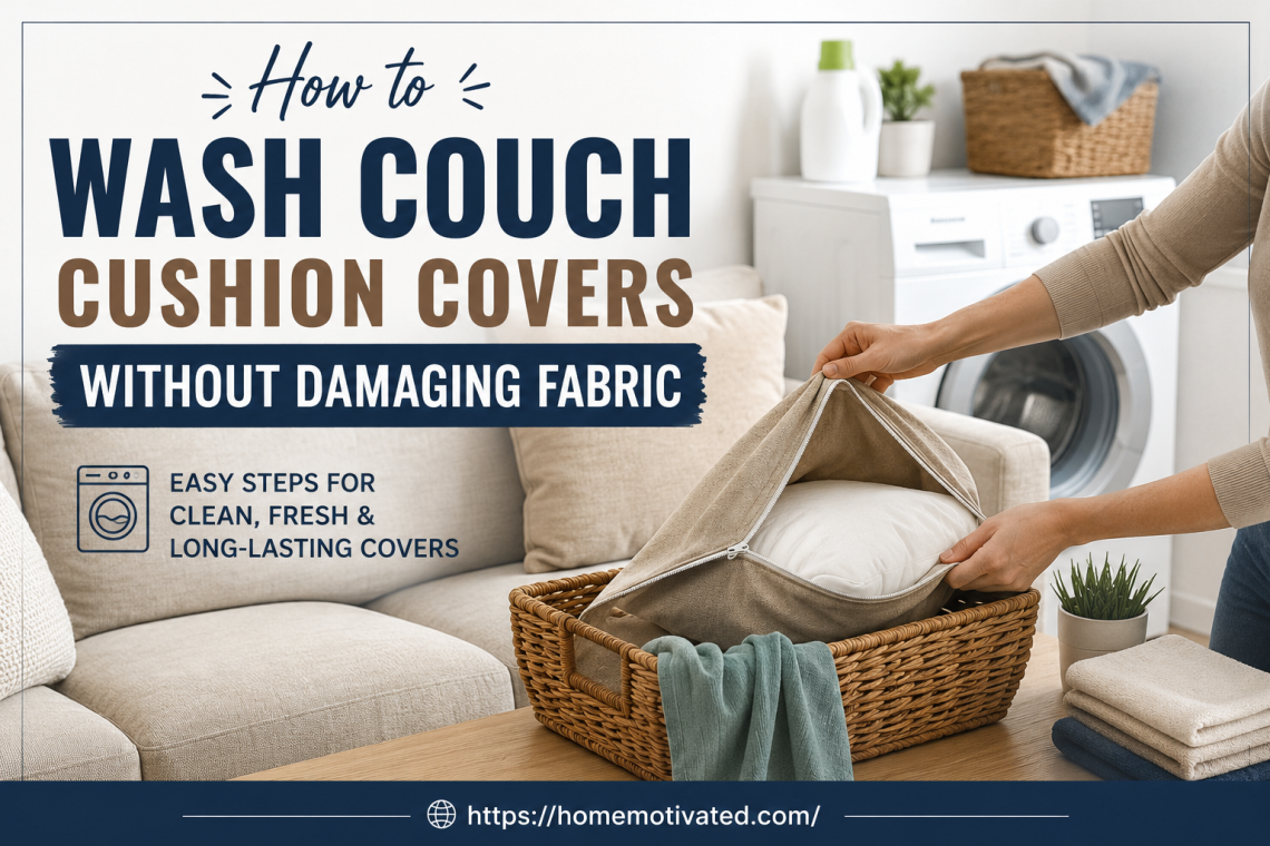 how to wash couch cushion covers